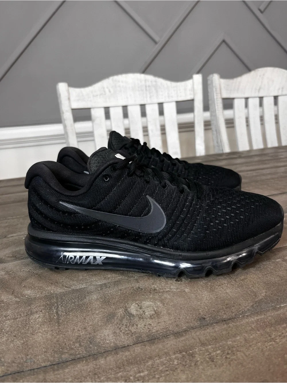 Nike | Shoes | Nike Air Max 27 All Blackmens Sz 95 | Poshmark display picture 3